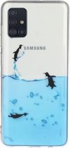 Voor Galaxy A71 Transparante TPU beschermhoes voor mobiele telefoon (Penguin)