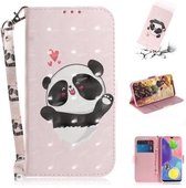 Voor Galaxy A70s 3D Formule Patroon Magnetische Aantrekkelijkheid Horizontale Flip Leren Case met Lanyard, Steunhouder & Kaartsleuf & Portemonnee (Love-Heart Bear)