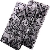 3D Gekleurde Tekening Patroon Horizontale Flip Leren Case met Houder & Kaartsleuven & Portemonnee & Lanyard voor Huawei Honor 20 Lite (Zwart Kant)