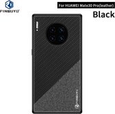 Voor Huawei Mate 30 Pro 5G (Leer) PINWUYO Rong Serie Schokbestendig PC + TPU + Chemische vezeldoek Beschermhoes (zwart)