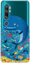 Voor Xiaomi Mi CC9 Pro schokbestendig geverfd TPU beschermhoes (walvis zeebodem)