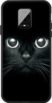 Voor Xiaomi Redmi Note 9s Pattern Printing Embossment TPU Mobile Case (Whiskered cat)