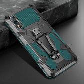 Voor Samsung Galaxy A01 Core Armor Warrior schokbestendige pc + TPU beschermhoes (legergroen)