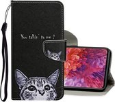 Voor Samsung Galaxy S20 FE 5G / S20 Lite Gekleurde Tekening Patroon Horizontale Flip Leren Case met Houder & Kaartsleuven & Portemonnee (Kitty)