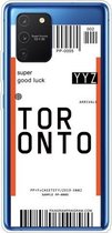 Voor Samsung Galaxy A91 Boarding Pass Series TPU telefoon beschermhoes (Toronto)