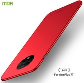 Voor Oneplus7T MOFI Frosted PC Ultradunne harde koffer (rood)