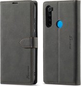 Voor Xiaomi Redmi Note 8 / 8T Forwenw F1 Serie Mat Sterk Magnetisme Horizontale Flip Leren Case met Houder & Kaartsleuven & Portemonnee & Fotolijst (Zwart)