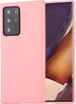 Voor Samsung Galaxy Note20 Ultra GOOSPERY ZACHT GEVOEL Vloeibaar TPU Valbestendig Soft Case (roze)