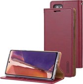 Voor Samsung Galaxy Note20 Ultra GOOSPERY BLAUWE MAAN Crazy Horse Textuur Horizontale Flip Leren Case Met Beugel & Kaartsleuf & Portemonnee (Wijnrood)