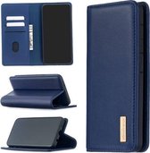 Voor Samsung Galaxy A10 2 in 1 afneembare magnetische horizontale flip lederen tas met houder & kaartsleuven & portemonnee (blauw)