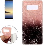 Voor Galaxy Note 8 Zwart Goud Marmer Patroon TPU Schokbestendige Beschermende Cover Case