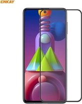 Voor Samsung Galaxy M51 ENKAY Hat-Prince Anti-drop Volledige lijm Gehard glas Film op volledig scherm Anti-valbeschermer
