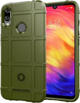 Xiaomi Redmi Note 7 Hoesje - Mobigear - Rugged Shield Serie - TPU Backcover - Groen - Hoesje Geschikt Voor Xiaomi Redmi Note 7