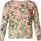 IVY BEAU Rosalie T-shirt - Green/Multi-Colour - maat 38