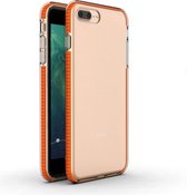 Voor iPhone 8 Plus & 7 Plus TPU tweekleurige schokbestendige beschermhoes (oranje)