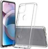 Voor Motorola Moto One 5G Ace schokbestendig krasbestendig TPU + acryl beschermhoes (wit)