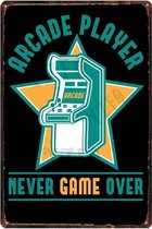 Retro Muur Decoratie uit Metaal Gamer Signs 20x30cm DU-7319