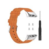 Voor Garmin Forerunner 45 / 45S / Swim 2 universele nylon canvas vervangende polsband horlogeband (oranje)