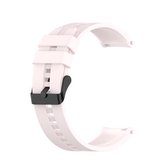 Voor Huawei Watch GT 2 Pro siliconen vervangende band horlogeband met zwarte stalen gesp (drijfzand roze)