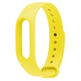 Voor Geschikt voor Xiaomi Mi Band 2 (CA0600B) Kleurrijke vervangende polsbandjes Armband, host niet inbegrepen (geel)