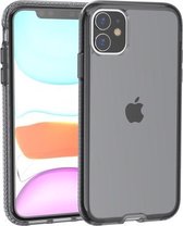 Voor iPhone 11 schokbestendig transparant TPU beschermhoes (grijs)