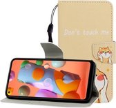 Voor Huawei P40 Lite E Gekleurde Tekening Horizontale Flip Leren Case met Houder & Kaartsleuf & Portemonnee (Shiba Inu)