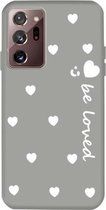 Voor Samsung Galaxy Note20 Ultra Small Smiley Heart Pattern Shockproof TPU Case (Grey)