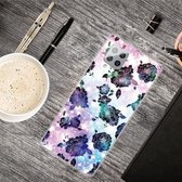 Voor Samsung Galaxy A42 5G schokbestendig geverfd transparant TPU beschermhoes (Starry Chrysanthemum)