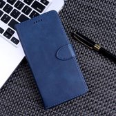 Horizontale lederen flip-hoes met kalfsstructuur voor Umidigi A5 PRO, met houder en kaartsleuven en portemonnee (blauw)