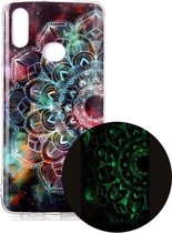 Voor Samsung Galaxy A10s Lichtgevende TPU zachte beschermhoes (Mandala Flower)