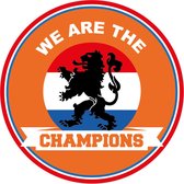 60x stuks Holland bierviltjes - we are the champions - oranje / Nederland fan / supporter versiering - Ek/ Wk voetbal onderzetters