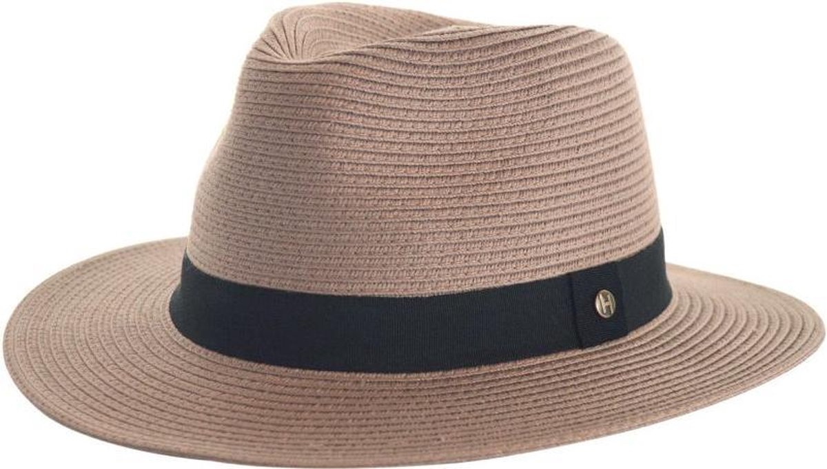 Pana-Mate Fedora – Zonnehoed Dames & Heren UV Werend Opvouwbaar - Maat: M-L: 58 cm - Taupe
