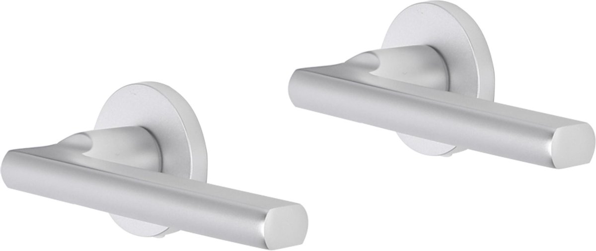 Deurkruk - Impresso Leeds - Voor binnen - Rond - Aluminium - 2 stuks