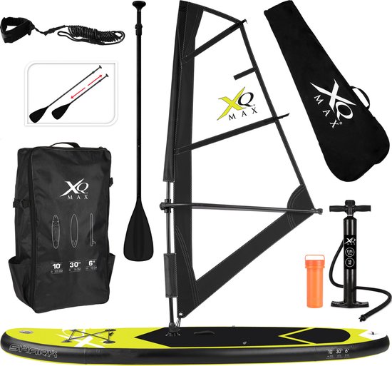 XQ Max Special Edition Windsurf/Sup board set MET draagtas - 13-delig -  Geel/zwart -... | bol.com