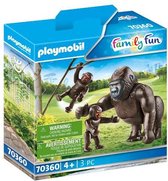 PLAYMOBIL Family Fun Gorilla met babies - 70360