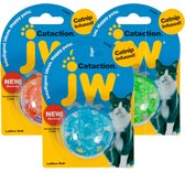 JW Cataction Lattice Ball No Tail Speelgoed voor katten - Ø 5,5 cm - Kattenspeelgoed - Kattenspeeltje - Rubber - Meerkleurig