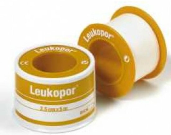 Leukopor Zeer gevoelige huid - Pleisters - 5 m x 2.5 cm - 1 rol - Leukopor