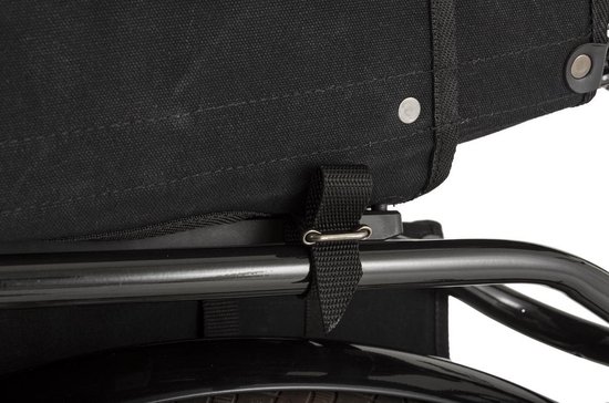 Fastrider Canvas Hybride 93 Dubbele Fietstas Zwart - 41L van FastRider — afbeelding 5