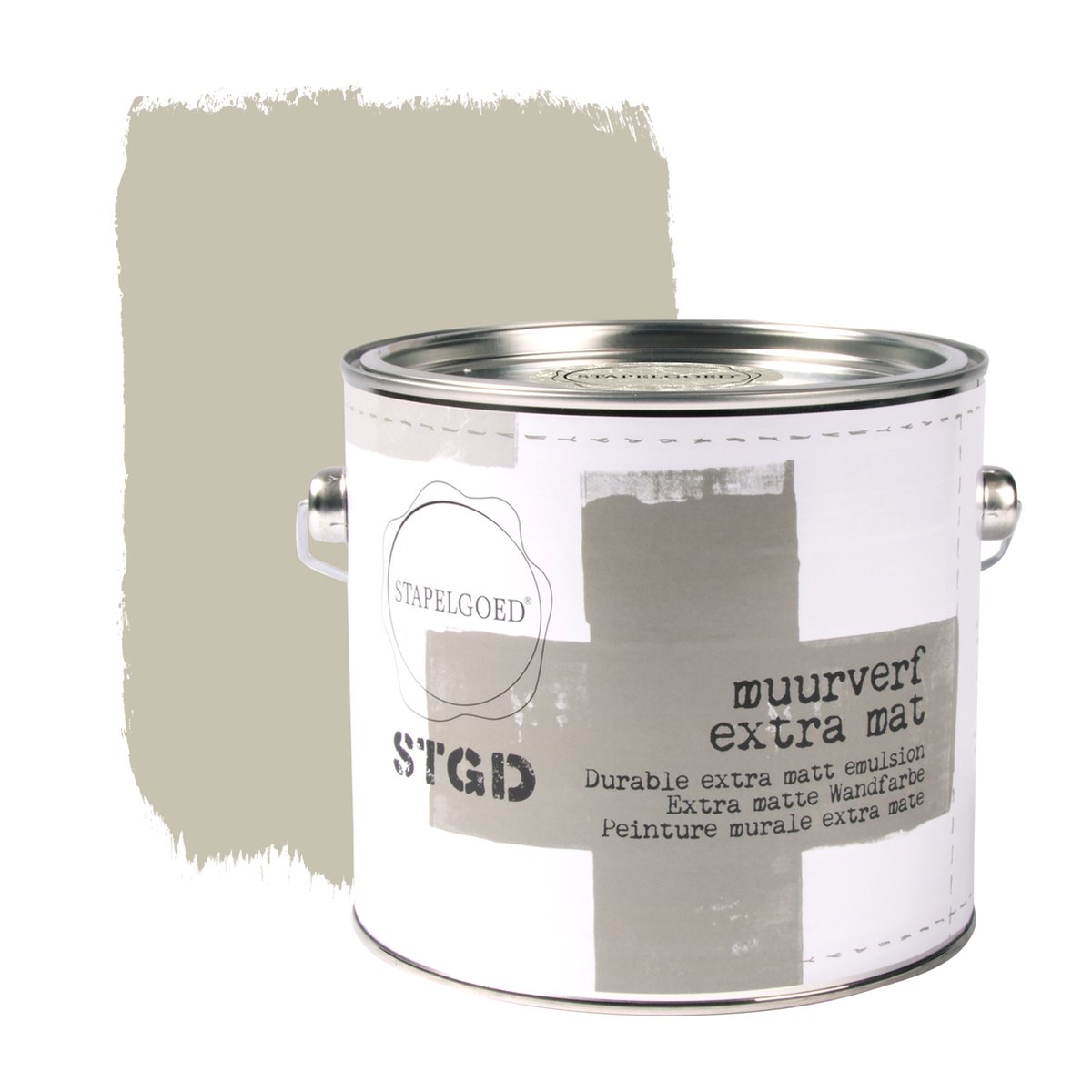 Stapelgoed – Muurverf Mat – Khaki – Beige – 2,5L