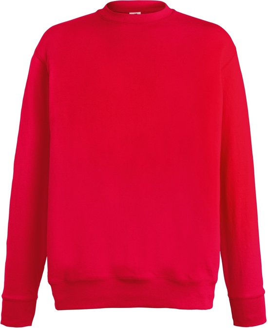 Fruit Of The Loom Heren Lichtgewicht Set-In Sweatshirt (Rood)