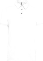 Kariban Heren Jersey Gebreide Polo Shirt (Wit)