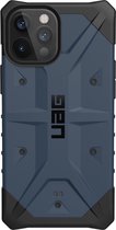 UAG - Coque arrière Pathfinder - iPhone 12 Pro Max - Blauw + Tempered Glass Lunso