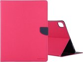Voor iPad Pro 12.9 (2020) GOOSPERY FANCY DAGBOEK Horizontale Flip PU lederen tas met houder & kaartsleuven & portemonnee (Rose Red)
