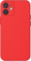 Voor iPhone 12 mini Baseus WIAPIPH54N-YT09 Vloeibare siliconen schokbestendige beschermhoes (rood)