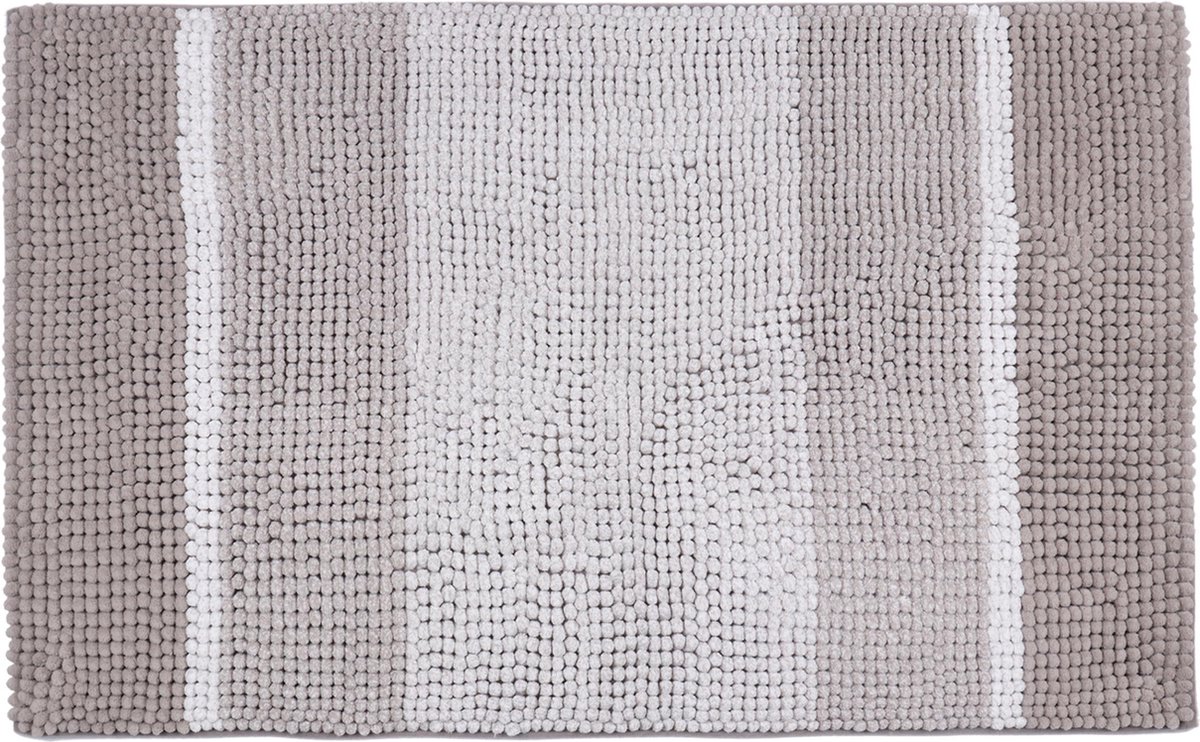 Differnz Fading badmat geschikt voor vloerverwarming – 100% microfiber – Taupe – 60 x 90 cm