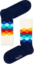 Happy socks Faded Diamond - Blauw - 36-40