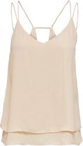 Jacqueline de Yong Top Jdynaomi Singlet Wvn 15228892 Tapioca Dames Maat - 34