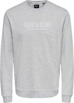 ONLY & SONS ONSALBERTO LIFE REG LOGO CREW NECK SWEAT Heren Trui  - Maat L