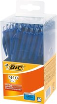 Balpen Bic M10 Clic Medium Blauw