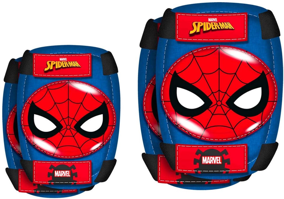 Marvel Spider-Man Skatebescherming 4-delig Blauw/rood One-size - Marvel